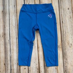 Peloton Blue capri Leggings